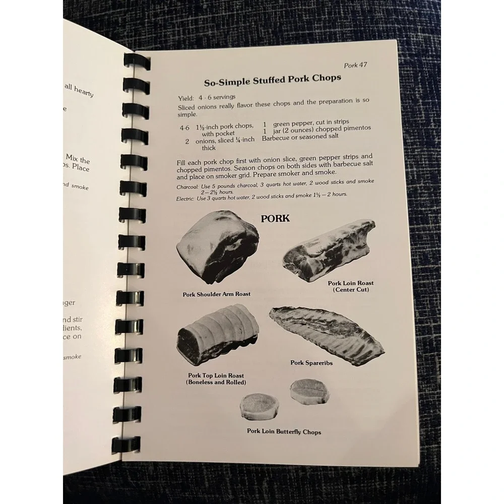 Vtg Cookbook Cookin Cajun Water Smoker Cookbook Recipes Grill 1984‎ Spiral Bound